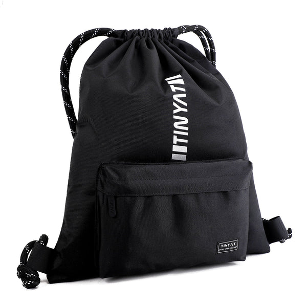 Tinyat Drawstring Backpack for Sports Gym Cycling